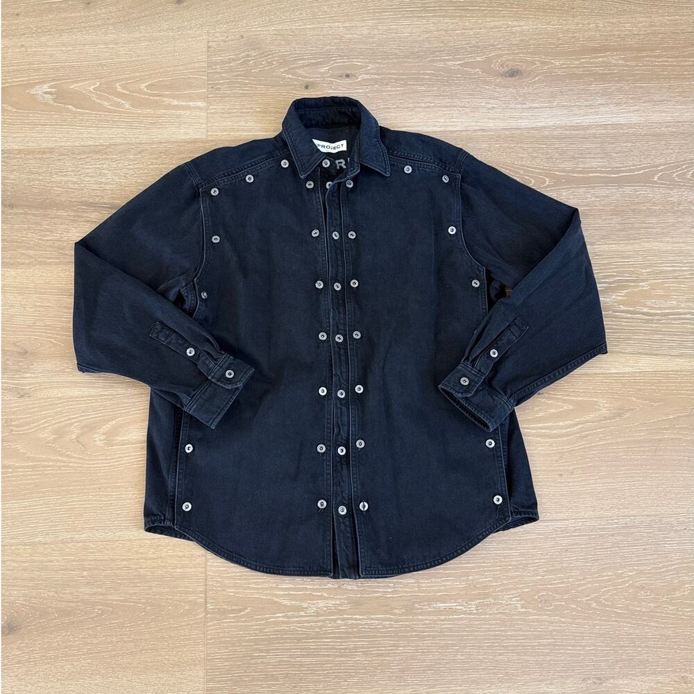 Y Project Denim Shirt Size M Black